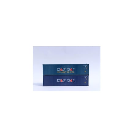 Jacksonville Terminal 40 ft. N Scale WAN HAI Container with Magnetic System, 2PK JTC405054
